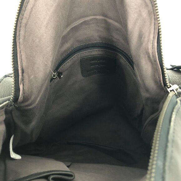 Cut ‘n Paste Black Slouchy Leather Shoulder Bag | Convertible Style - Picture 8 of 11